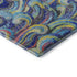 9' X 12' Pacific Blue Ivory And Yellow Geometric Washable Area Rug With UV Protection
