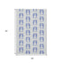 5' X 8' Blue And Ivory Geometric Washable Area Rug With UV Protection