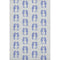 8' X 10' Blue And Ivory Geometric Washable Area Rug With UV Protection