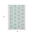 8' X 10' Aqua And Ivory Geometric Washable Area Rug With UV Protection