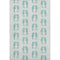 8' X 10' Aqua And Ivory Geometric Washable Area Rug With UV Protection