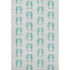 9' X 12' Aqua And Ivory Geometric Washable Area Rug With UV Protection