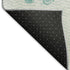 9' X 12' Aqua And Ivory Geometric Washable Area Rug With UV Protection