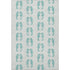 9' X 12' Aqua And Ivory Geometric Washable Area Rug With UV Protection