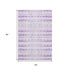 5' X 8' Purple And Ivory Geometric Washable Area Rug With UV Protection