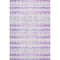 5' X 8' Purple And Ivory Geometric Washable Area Rug With UV Protection