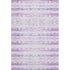 5' X 8' Purple And Ivory Geometric Washable Area Rug With UV Protection