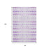 8' X 10' Purple And Ivory Geometric Washable Area Rug With UV Protection