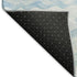5' X 8' Blue And Ivory Geometric Washable Area Rug With UV Protection