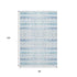 8' X 10' Blue And Ivory Geometric Washable Area Rug With UV Protection
