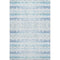 8' X 10' Blue And Ivory Geometric Washable Area Rug With UV Protection