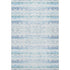 8' X 10' Blue And Ivory Geometric Washable Area Rug With UV Protection
