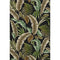 5' X 8' Midnight Green And Brown Geometric Washable Area Rug With UV Protection