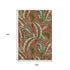 9' X 12' Cinnamon Green And Brown Geometric Washable Area Rug With UV Protection
