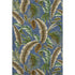 5' X 8' Blue Green And Brown Geometric Washable Area Rug With UV Protection