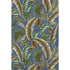 5' X 8' Blue Green And Brown Geometric Washable Area Rug With UV Protection