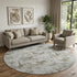 9' X 12' Light Gray And Brown Geometric Washable Area Rug With UV Protection