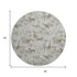 9' X 12' Light Gray And Brown Geometric Washable Area Rug With UV Protection