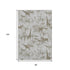 9' X 12' Light Gray And Brown Geometric Washable Area Rug With UV Protection