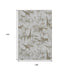9' X 12' Light Gray And Brown Geometric Washable Area Rug With UV Protection