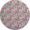 9' X 12' Pink Black And White Geometric Washable Area Rug With UV Protection
