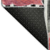 9' X 12' Pink Black And White Geometric Washable Area Rug With UV Protection