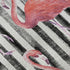 9' X 12' Pink Black And White Geometric Washable Area Rug With UV Protection