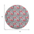 9' X 12' Pink Black And White Geometric Washable Area Rug With UV Protection