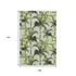 9' X 12' Green Ivory And Charcoal Geometric Washable Area Rug With UV Protection