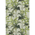 9' X 12' Green Ivory And Charcoal Geometric Washable Area Rug With UV Protection