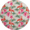 9' X 12' Pink Ivory And Green Geometric Washable Area Rug With UV Protection