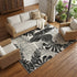 9' X 12' Midnight And Ivory Geometric Washable Area Rug With UV Protection
