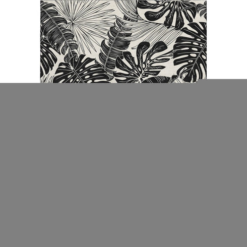 9' X 12' Midnight And Ivory Geometric Washable Area Rug With UV Protection