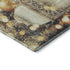9' X 12' Blue Gold And Ivory Christmas Distressed Washable Area Rug With UV Protection