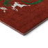 9' X 12' Ruby Red Green And Ivory Christmas Distressed Washable Area Rug With UV Protection