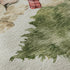 9' X 12' Taupe Green And Gray Christmas Dogs Distressed Washable Area Rug With UV Protection