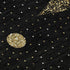 9' X 12' Black Gold And Ivory Christmas Tree Washable Area Rug With UV Protection