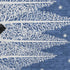 9' X 12' Blue And White Winter Snowman Washable Area Rug With UV Protection