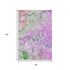 9' X 12' Purple And Green Abstract Washable Area Rug With UV Protection