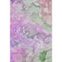 9' X 12' Purple And Green Abstract Washable Area Rug With UV Protection