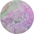 9' X 12' Purple And Green Abstract Washable Area Rug With UV Protection