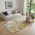 9' X 12' Taupe And Gray Abstract Washable Area Rug With UV Protection