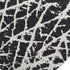 9' X 12' Black And Ivory Abstract Washable Area Rug With UV Protection