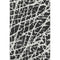 9' X 12' Black And Ivory Abstract Washable Area Rug With UV Protection