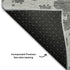 9' X 12' Charcoal And Ivory Abstract Washable Area Rug With UV Protection