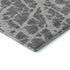 9' X 12' Charcoal And Ivory Abstract Washable Area Rug With UV Protection