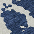 9' X 12' Navy Blue And Ivory Abstract Washable Area Rug With UV Protection