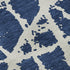 9' X 12' Navy Blue And Ivory Abstract Washable Area Rug With UV Protection
