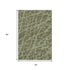 9' X 12' Olive Green And Gray Abstract Washable Area Rug With UV Protection