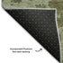 9' X 12' Olive Green And Gray Abstract Washable Area Rug With UV Protection